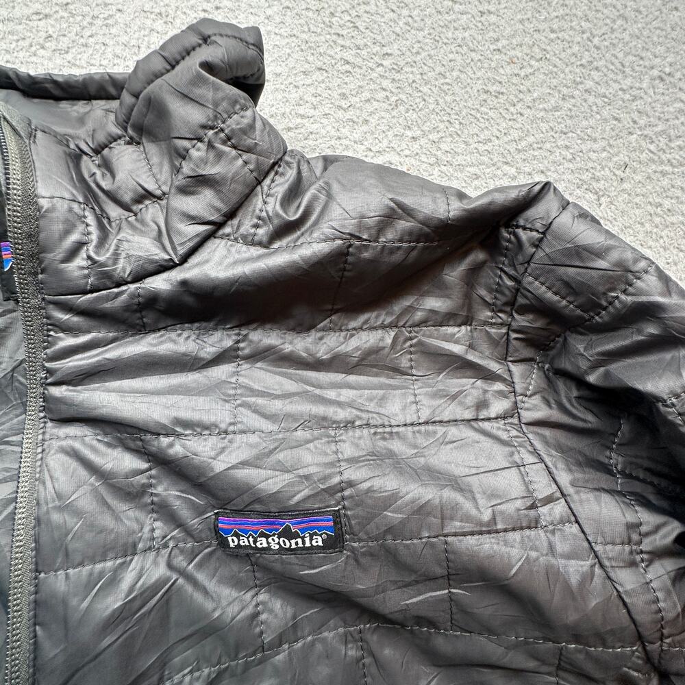 Patagonia Nano Puff Primaloft Puffer Jacket Mens Small Gray Full Zip 84212 - Picture 10 of 11